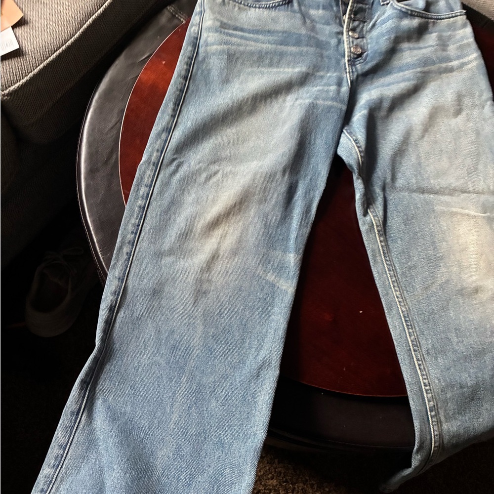A.L.C. High Rise Blue Jeans - Picture 4 of 7